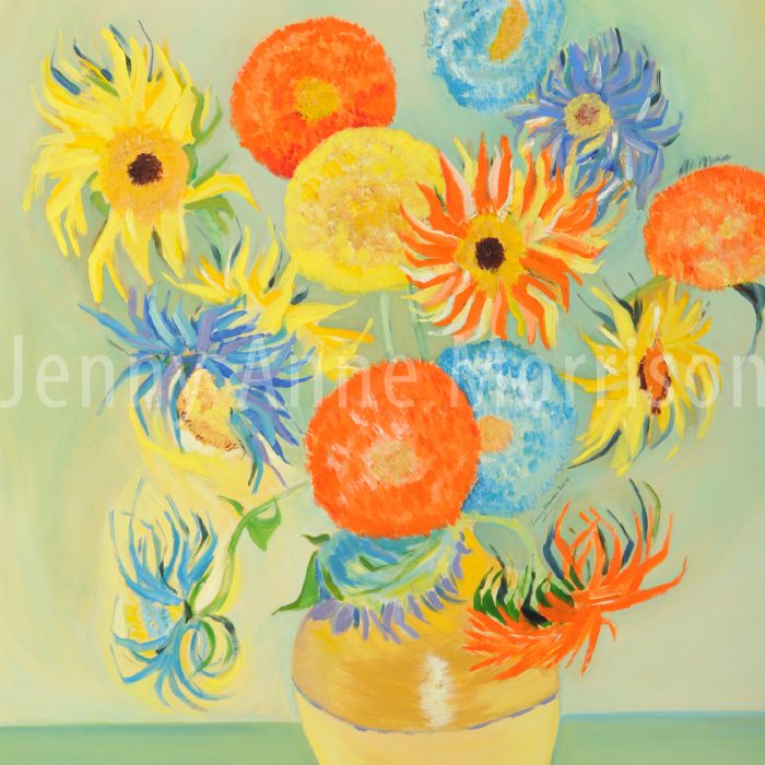 Van Goghian Sunflowers